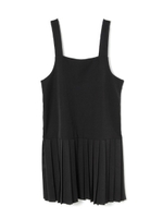 プリーツジャンパースカート/ブラック