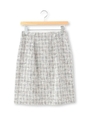 ミックスツイードスカート/ネイビー系(093)