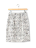 ミックスツイードスカート/ネイビー系(093)