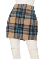 【Auntie Rosa】チェックタイトスカート/BEG