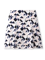 ジオメトリックプリントスカート/オリーブグリーン(126)