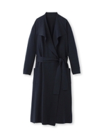 ドレープトッパーニットコート/アイボリー(004)