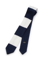 ボーダーニットネクタイ/ネイビー(393)