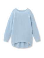 クルーネックバルキーニット/ライトブルー(091)