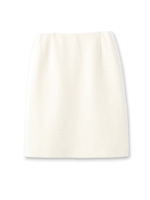 サイドライン入りツイードタイトスカート/アイボリー(004)