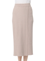 リブラップスカート/ネイビー