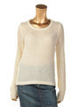 異ゲージデザインニットTOP/WHITE