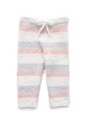 moco moco’パウダー’4ボーダーbabyロングパンツ/TRC
