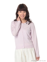 ビジューモチーフカーディガン/ネイビー