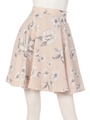 花柄タックスカート/オフホワイト