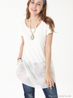 裾柄シースルーTY/O/WHT