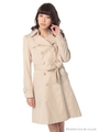 E/ツイルふんわりリボン袖ロングトレンチコート　1/Sベージュ