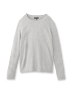 【VERY4月号掲載】[L]リブニットトップス/ホワイト(001)