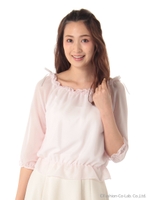 cuteフリルブラウス/シロ