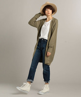 裾フリンジストレートパンツ