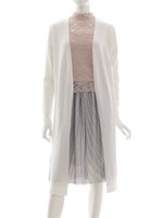 着流しロングカーディガン/パープル