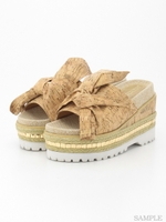 [LILICIOUS]コルクスリッポンサンダル/WHITE