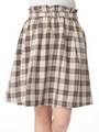 ・タータンチェックTRタックフレアスカート/Red