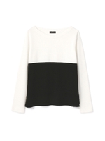 ボーダーニット/ブラック(011)