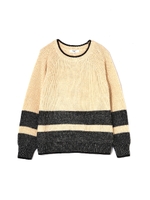 メランジボーダーニット/グレー(021)