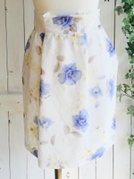 レースボンディングタックタイトスカート/サックス