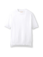 半そでリブニット/ネイビー(093)