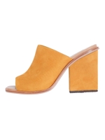 トライアングルヒールclogサンダル/マスタード