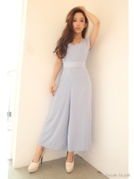 ポイントメッシュ深Vコンビネゾン/ブラック