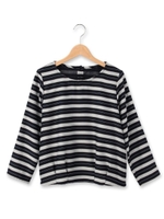 マルチボーダータックプルオーバー/ネイビー(393)