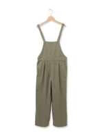 ワンタックツイルサロペット/カーキ(027)