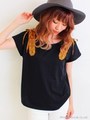 【chille anap】レースアップTシャツ/WH