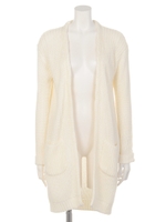 【スペシャルプライス】ミディガウンニットカーデ/WHT