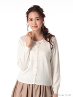 脇レースアップカーディガン/コイアオ