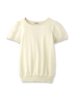 POTTER袖メッシュレース二ットプルオーバー/オフホワイト(003)