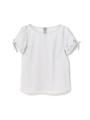 TUCK SLEEVE BLOUSE/ブルー(110)