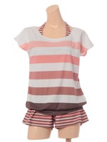 【NATURAL BEAUTY】グラデーションボーダー/ブラウン