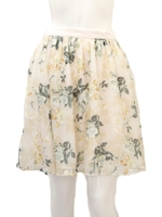 オパールプリント  タックスカート/BG