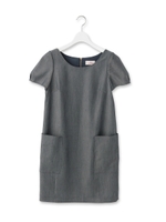 シャンブレ-Iラインミニワンピース/ネイビー(093)