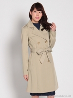 ツイルトレンチコート/ネイビー