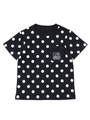 S/S TEE DOTS/ブラック