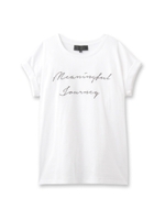 シルキースムースロゴTシャツ/ネイビー(093)