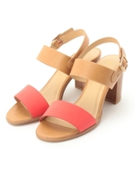 バイカラーベルトサンダル/キャメル(041)