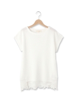 フラワーレースニットプルオーバー/ホワイト系(002)