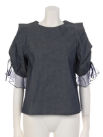 ライトデニムブラウス/BLU