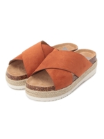 厚底クロスサンダル/オレンジ(067)