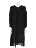 【Omekashi】楊柳ガウン/ブラック