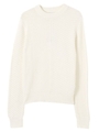 【O】アシメラインニットTOP/WHITE