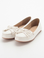 フリンジモカシンシューズ/BLACK