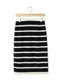 リップルボーダースカート/ブラック(319)