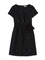 《Purpose》ラメエッジジャガードワンピース/ブラック(010)